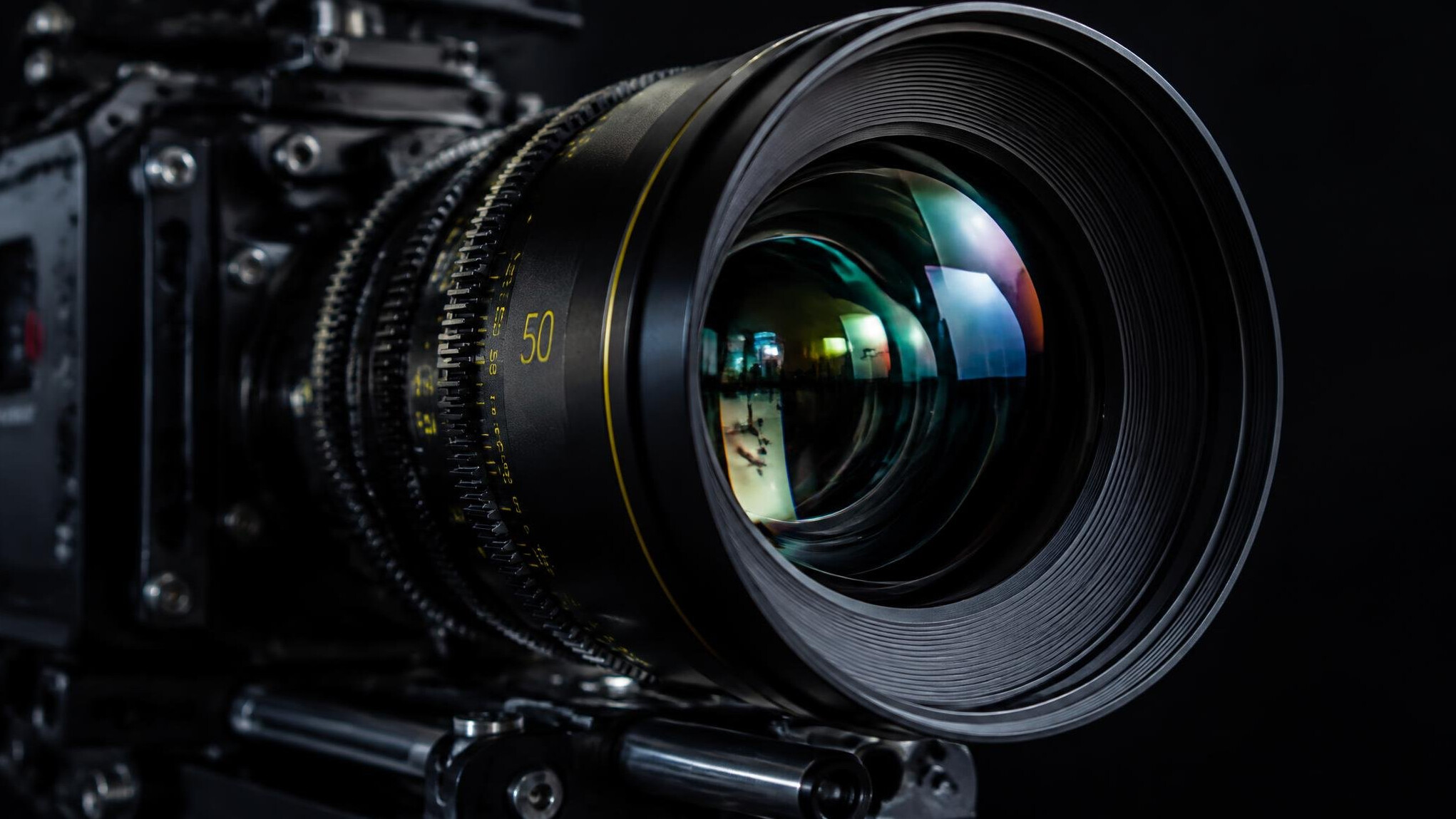 Close-up of a camera lens